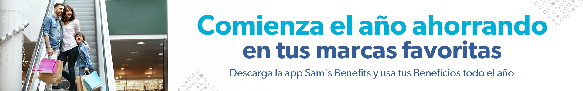 Sam's Club samsclub samsbenefits hazte socio cine viajes hot deals restaurantes educacion ropa accesorio mascotas salud entretenimiento fitness puntos